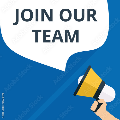 Word writing text Join Our Team.