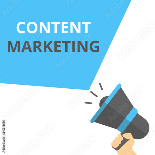 Conceptual writing showing Content Marketing.
