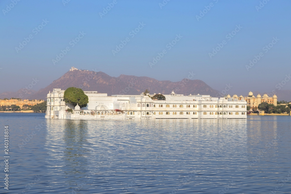 Taj Lake Palace at Udaipur city, India