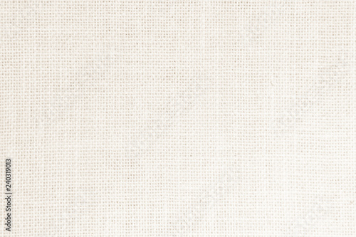 Vintage abstract Hessian or sackcloth fabric texture background. Wallpaper of artistic wale linen canvas. Blanket or Curtain of cotton pattern background with copy space for text decoration.