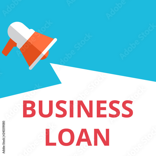 Word writing text Business Loan.