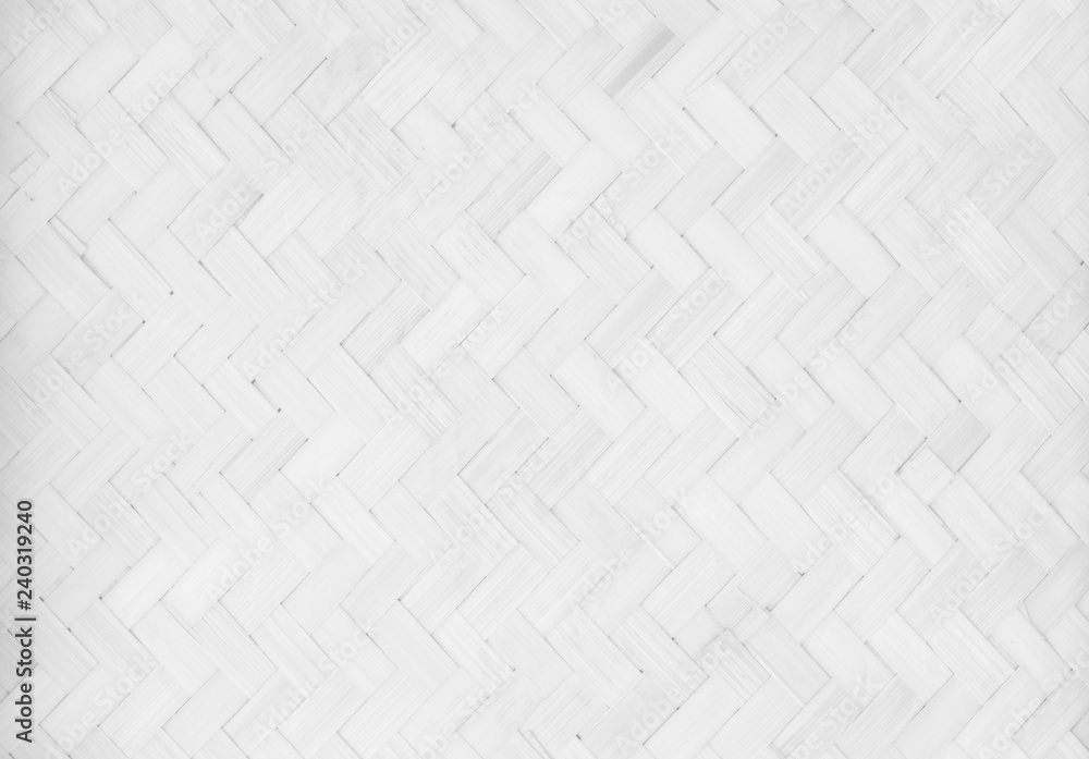 White Mat Traditional handicraft bamboo weave texture background. Wicker  surface pattern material for wall with antique cracking furniture painted  weathered white vintage peeling wallpaper or board. Stock Photo | Adobe  Stock