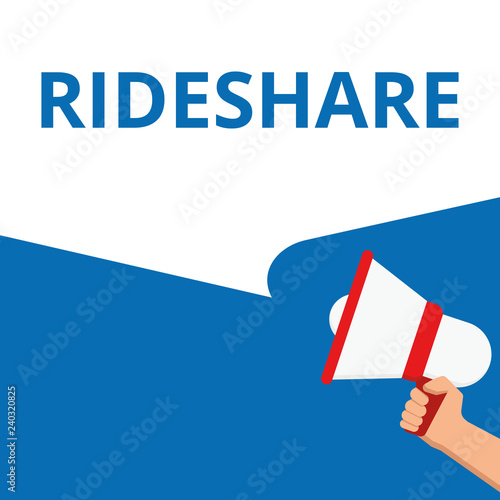 Writing note showing Rideshare.