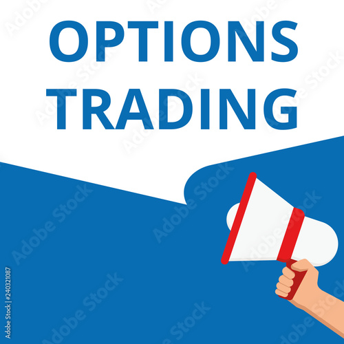 Writing note showing Options Trading.