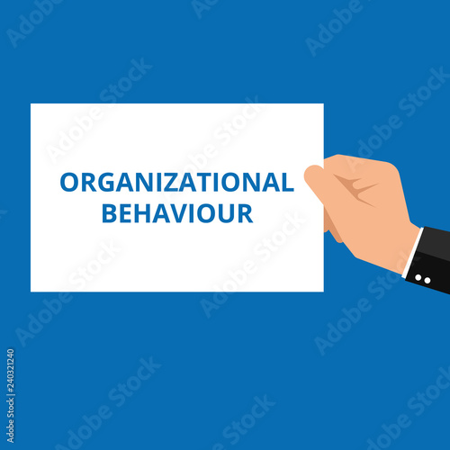 Conceptual writing showing Organizational Behaviour.