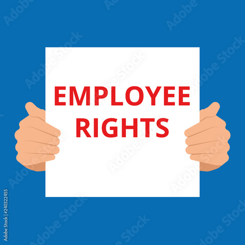 text Employee Rights. photo