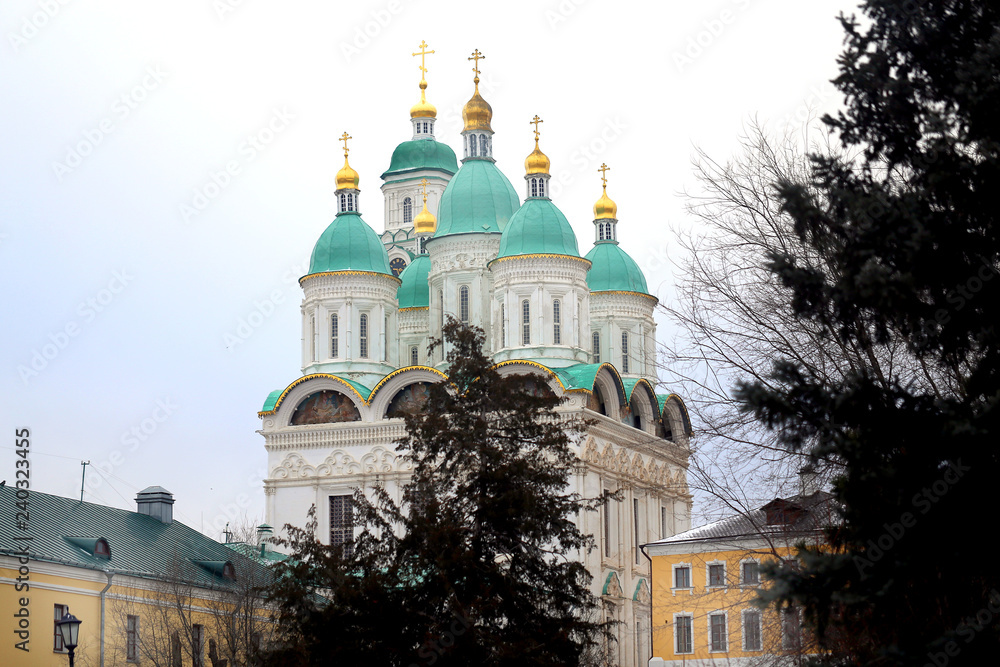 Beautiful miracle architecture photo Orthodox Assumption Cathedral