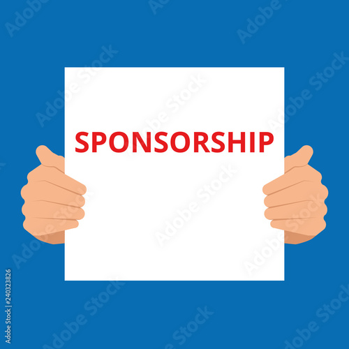 Conceptual writing showing Sponsorship.