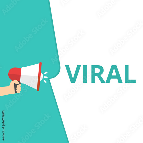 Word writing text Viral.