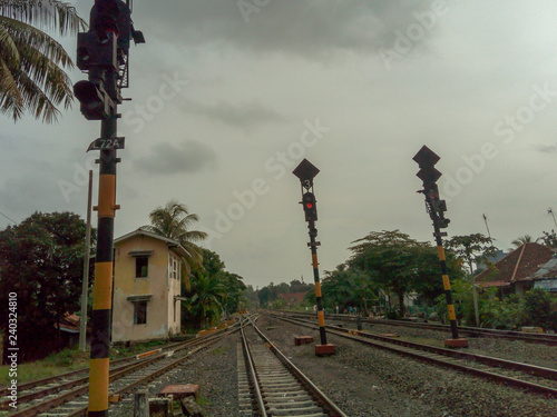Railroad in the village 