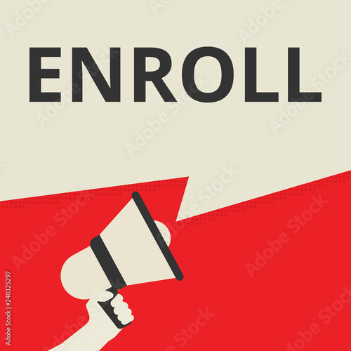 Writing note showing Enroll.
