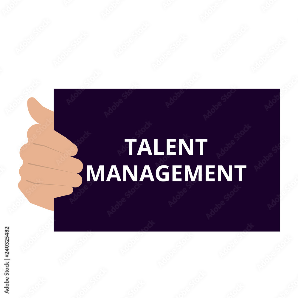 Conceptual writing showing Talent Management.