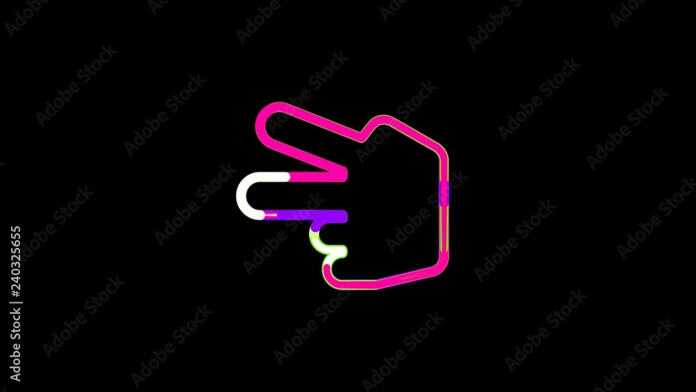 Circles gather in symbol hand scissors. After it crumbles in a line and moves to the camera. Alpha channel black Circles gather in symbol hand scissors. After it crumbles in a line and moves to the camera. Alpha channel black