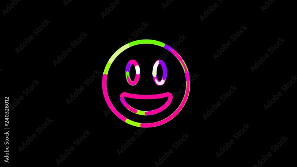 Circles gather in symbol grin. After it crumbles in a line and moves to the camera. Alpha channel black Circles gather in symbol grin. After it crumbles in a line and moves to the camera. Alpha channel black