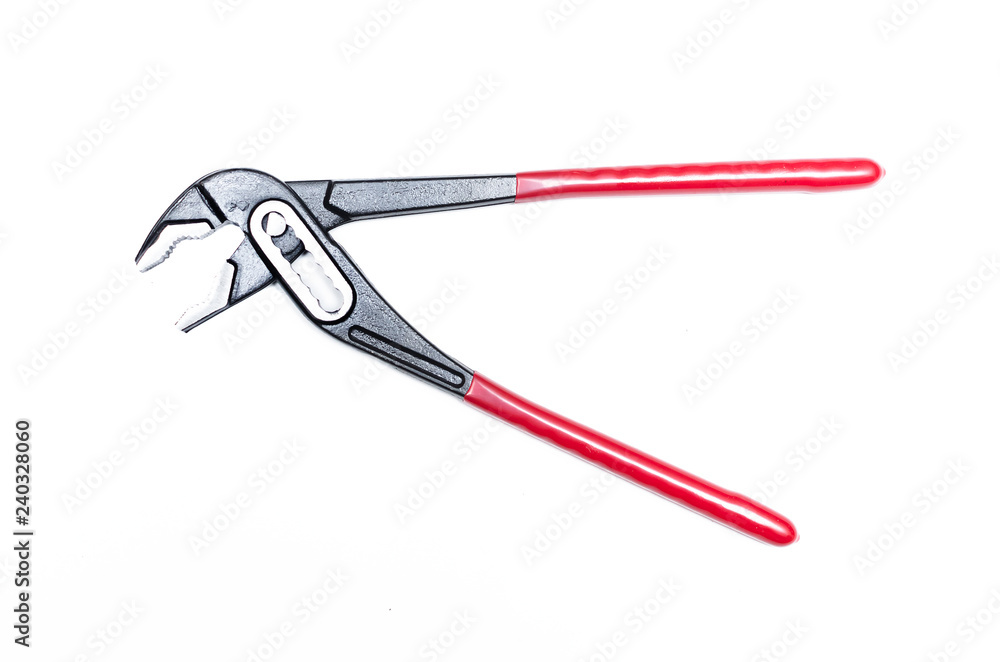 Adjustable wrench isolated on a white background. Adjustable wrench isolated on a white background.