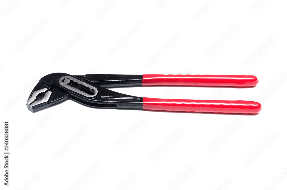 Adjustable wrench isolated on a white background. Adjustable wrench isolated on a white background.