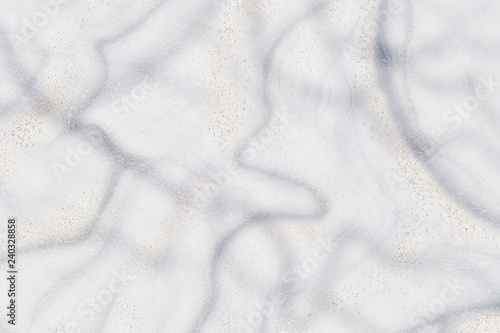 Natural marble with gold veins and sequins, painted background