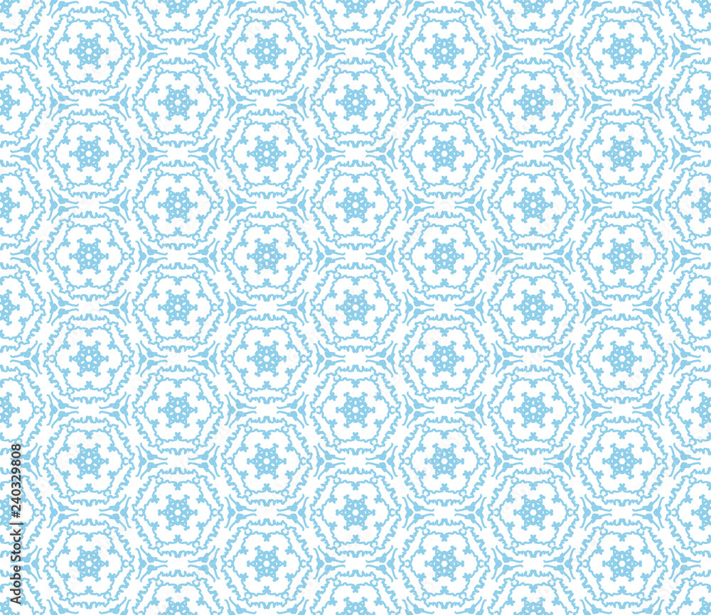 Abstract seamless kaleidoscope design blue color background. Creative raster illustration beautiful texture. Abstract seamless kaleidoscope design blue color background. Creative raster illustration beautiful texture.