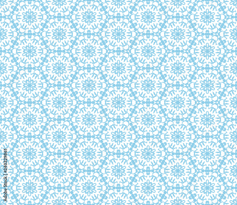 Abstract seamless kaleidoscope design blue color background. Creative raster illustration beautiful texture. Abstract seamless kaleidoscope design blue color background. Creative raster illustration beautiful texture.