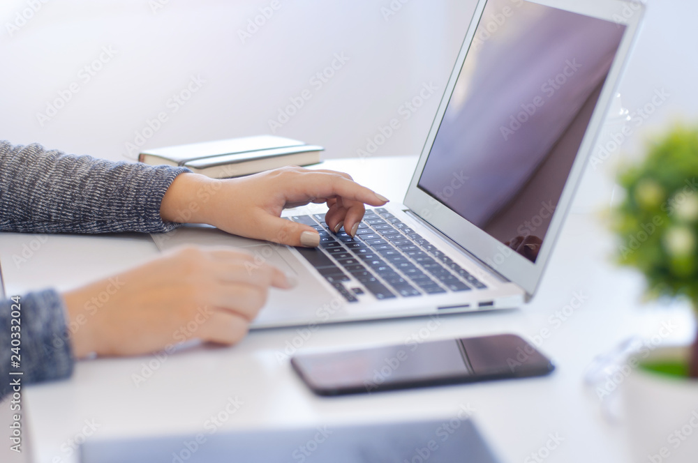 business woman working at home office business woman working at home office