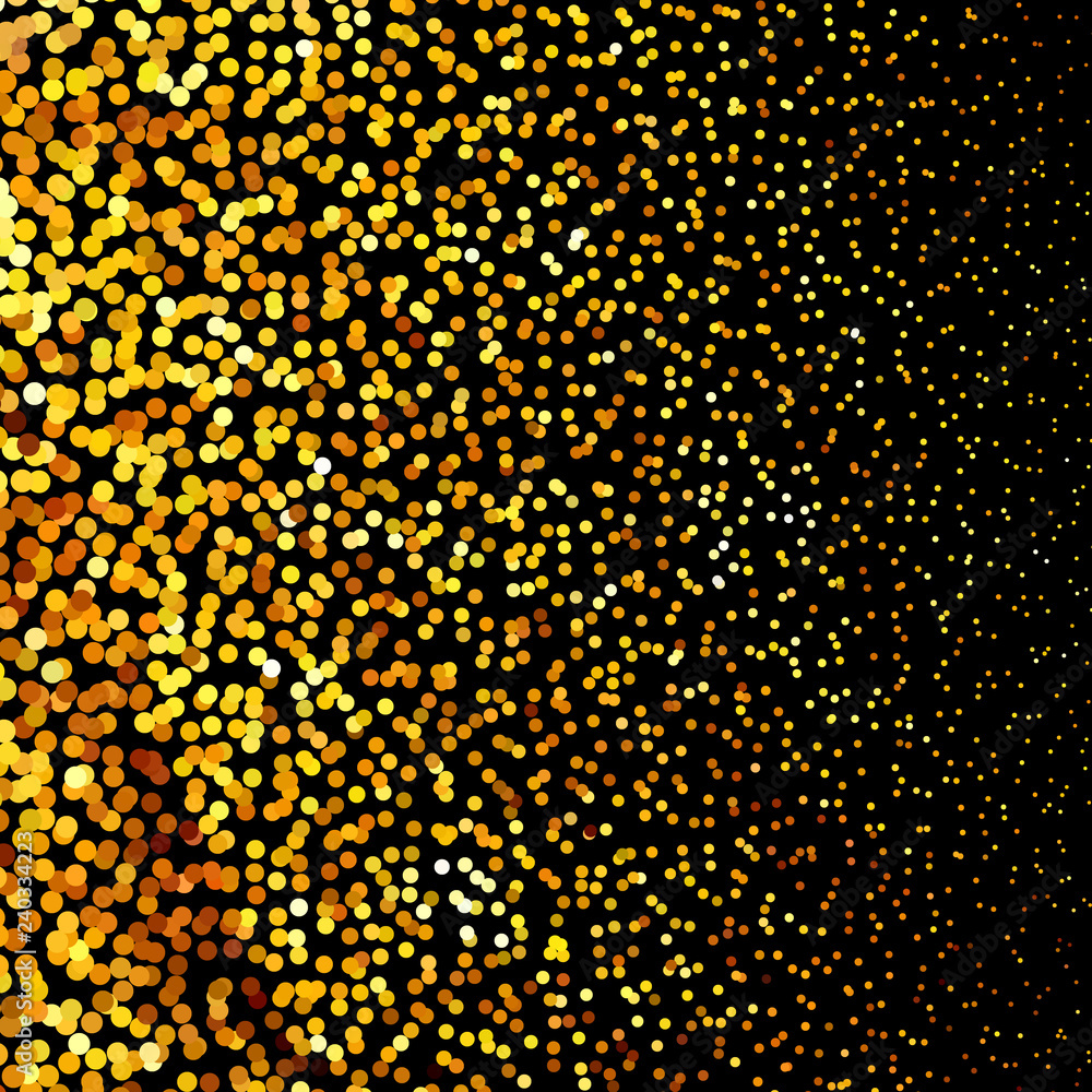 Panel with circles, dots, points of different shades of Golden color. Panel with circles, dots, points of different shades of Golden color.