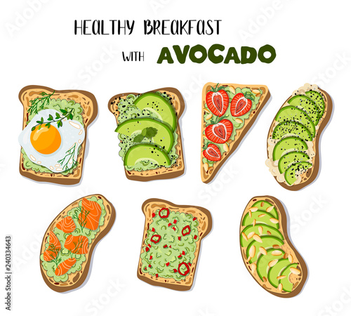 Vector Avocado Toast 