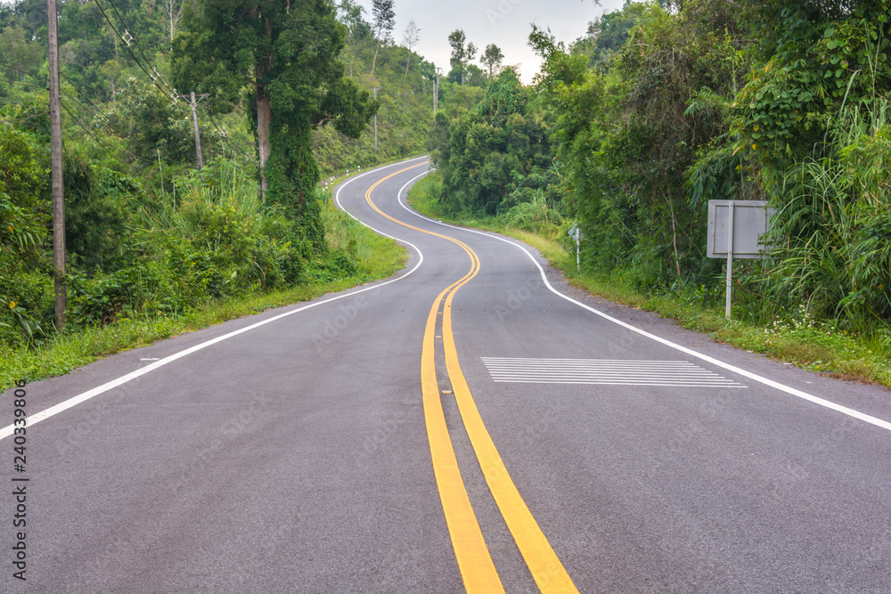 asphalt road in countryside asphalt road in countryside