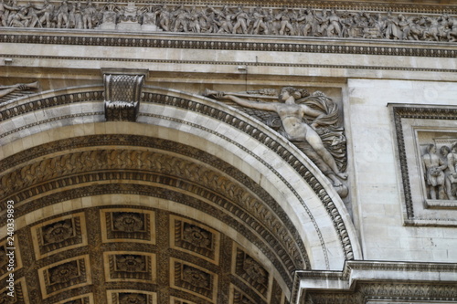 detail of facade of cathedral 