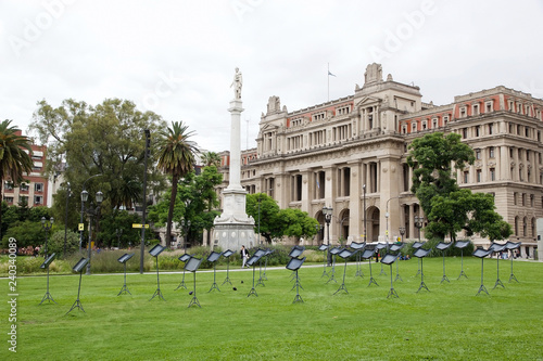 Lavalle square in Buenos Aires, Argentina photo