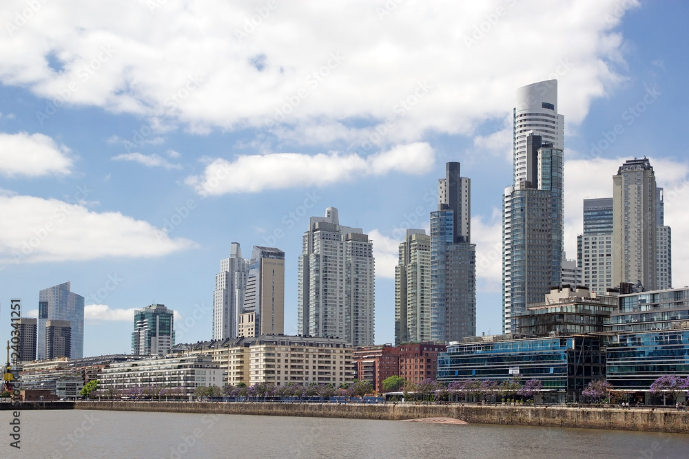 New buildings in Puerto Madero in Buenos Aires, Argentina