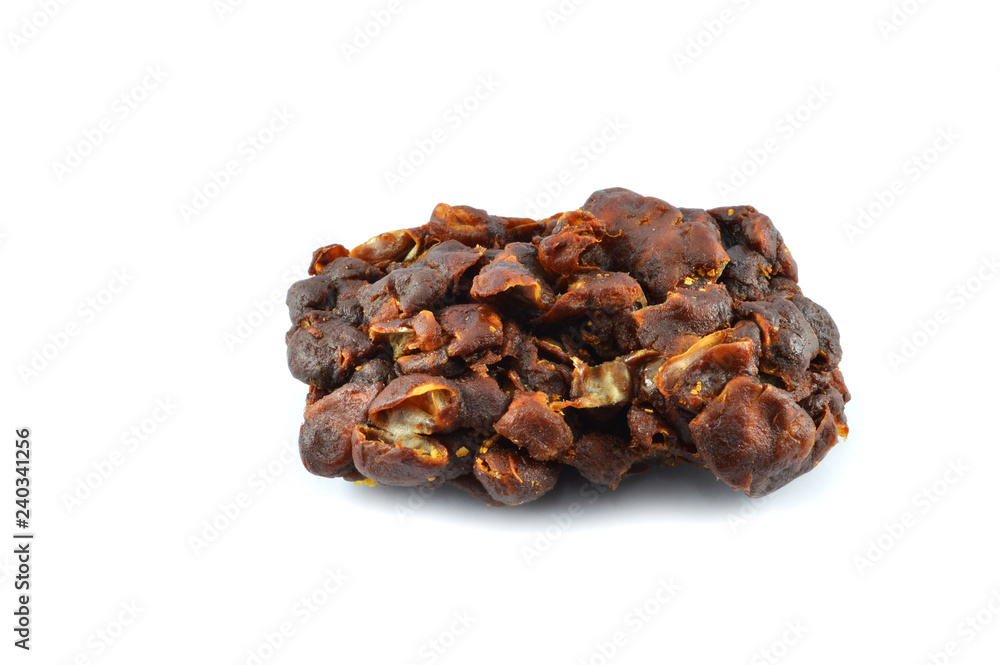 Tamarind isolated on white background. ripe Peeled tamarind Tamarind isolated on white background. ripe Peeled tamarind