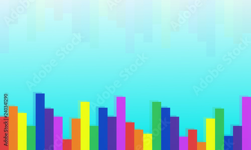 Abstract vector color background with empty place for text. Abstract colorful rainbow rain. Color lines with bright dots.
