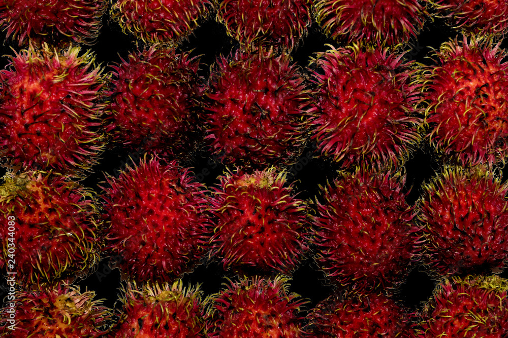 Rambutans fruit background Rambutans fruit background