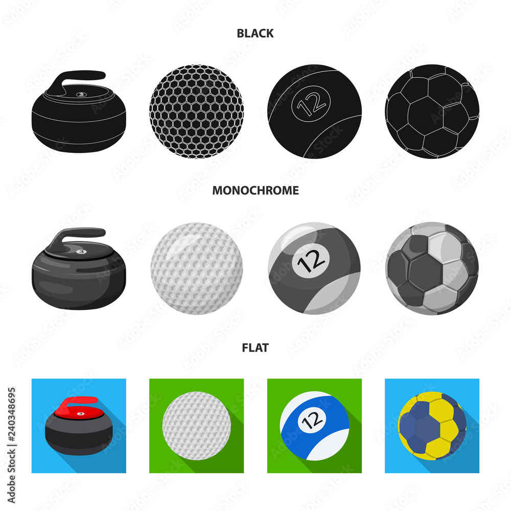 Vector design of sport and ball symbol. Collection of sport and athletic stock vector illustration. Vector design of sport and ball symbol. Collection of sport and athletic stock vector illustration.