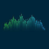 Abstract vector element for music design with equalizer