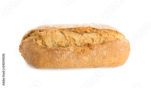 Homemade Traditional Bread Isolated on White Background