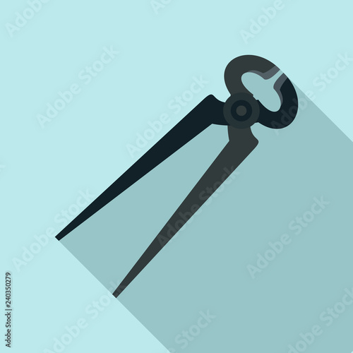Pliers icon. Flat illustration of pliers vector icon for web design