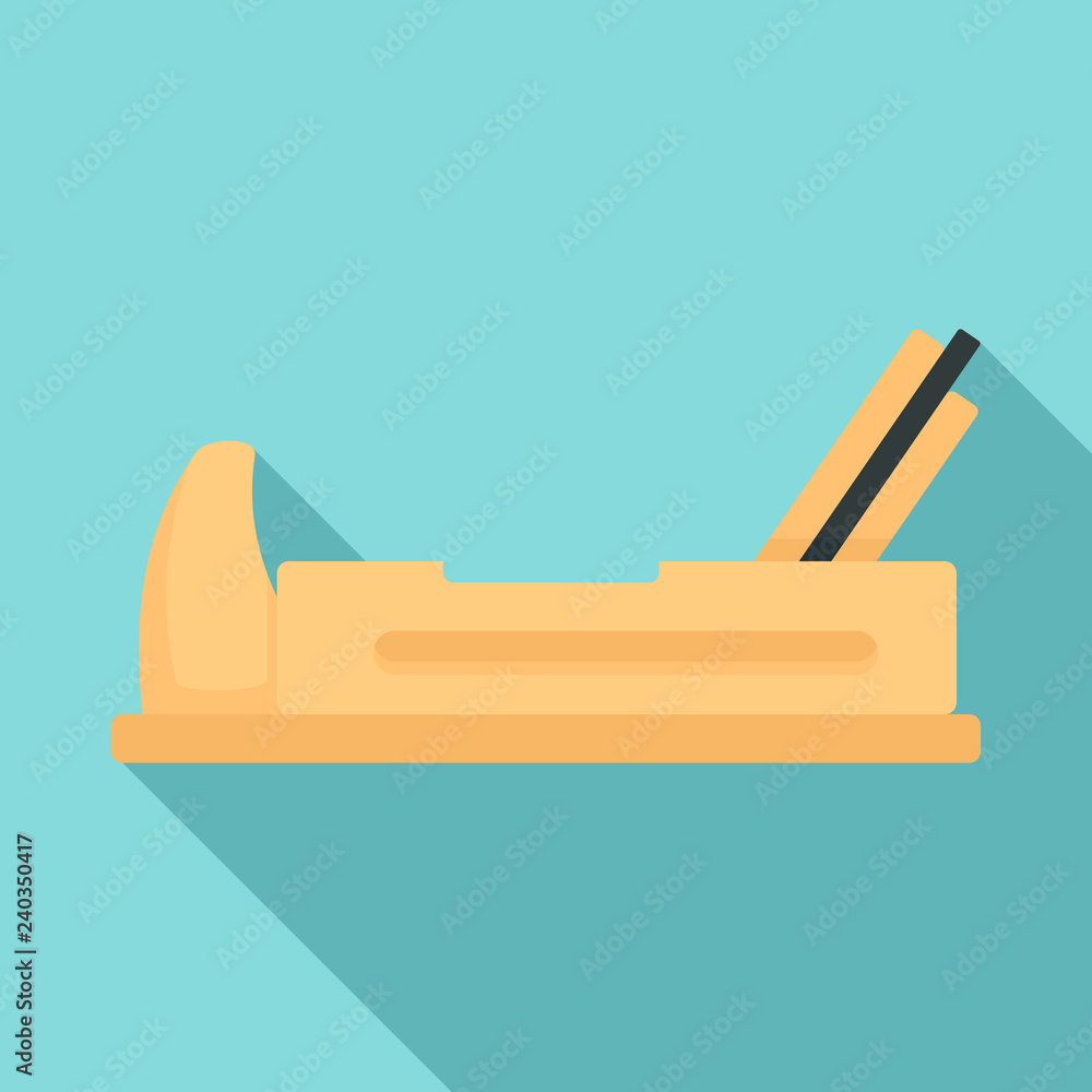 Wood jack plane icon. Flat illustration of wood jack plane vector icon for web design Wood jack plane icon. Flat illustration of wood jack plane vector icon for web design