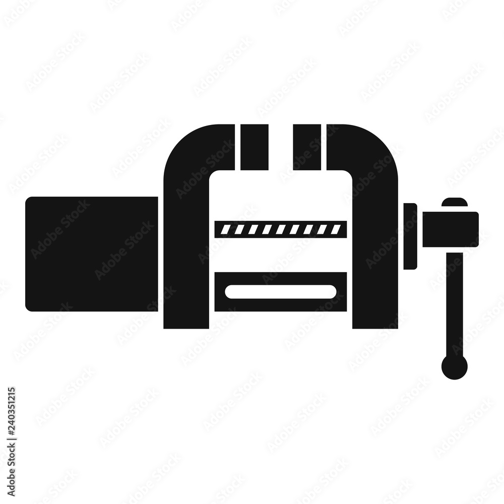 Garage vice icon. Simple illustration of garage vice vector icon for web design isolated on white background Garage vice icon. Simple illustration of garage vice vector icon for web design isolated on white background