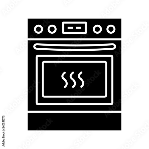 Kitchen stove glyph icon