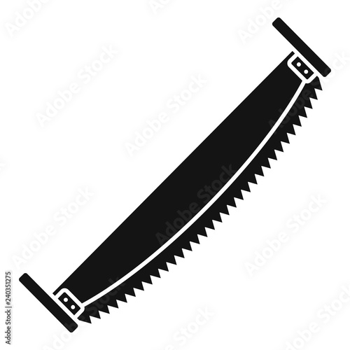 Saw two hand icon. Simple illustration of saw two hand vector icon for web design isolated on white background