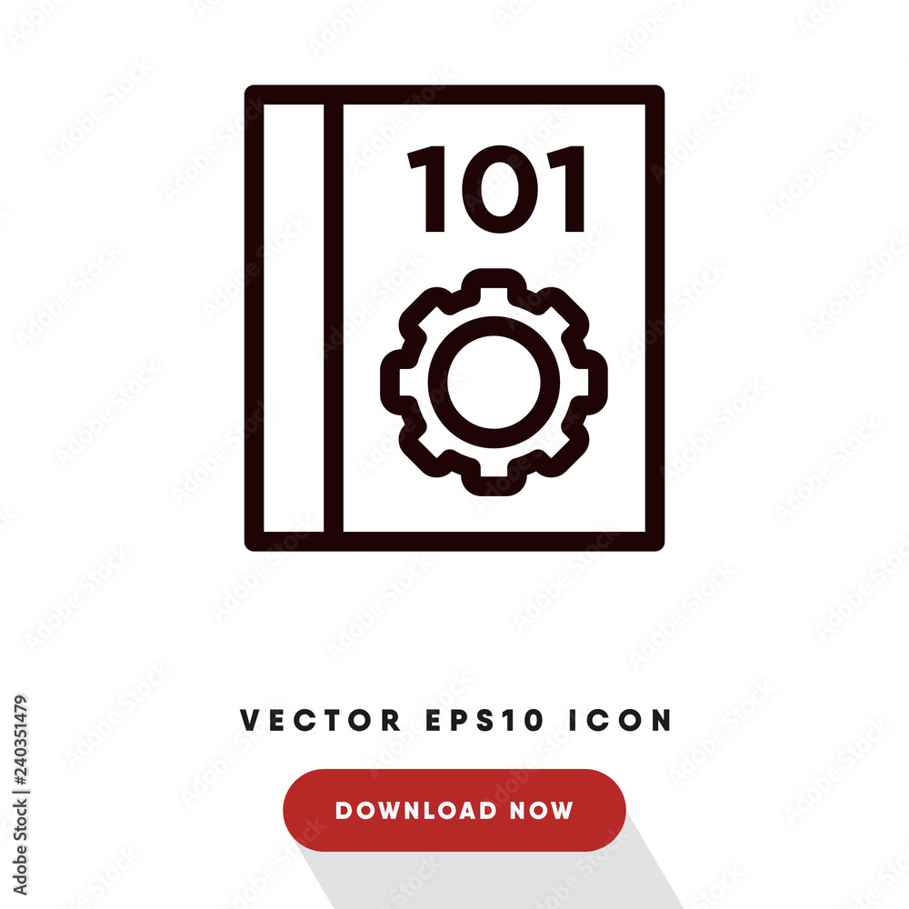 Manual vector icon