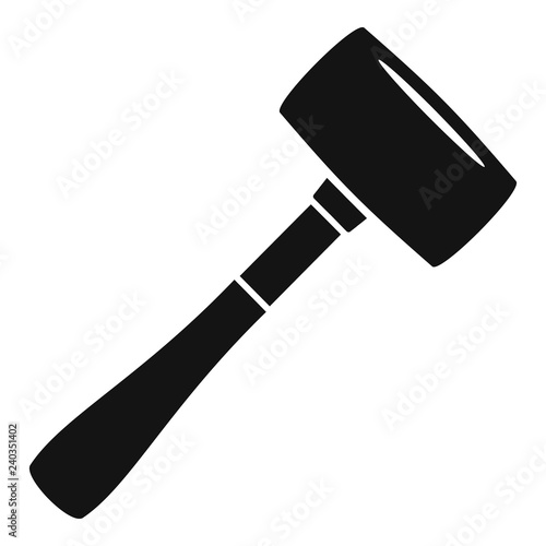 Sledge hammer icon. Simple illustration of sledge hammer vector icon for web design isolated on white background