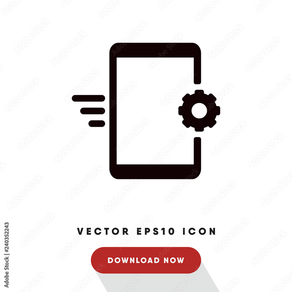 Smartphone setting vector icon Smartphone setting vector icon