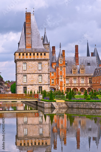 france, eure et loire : maintenon castle & garden