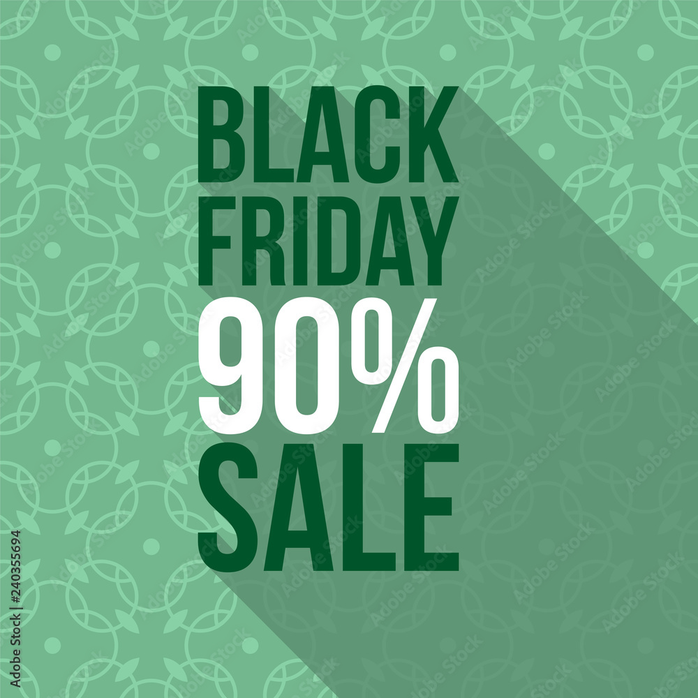 Fototapeta premium Trendy promo banner for black friday sale