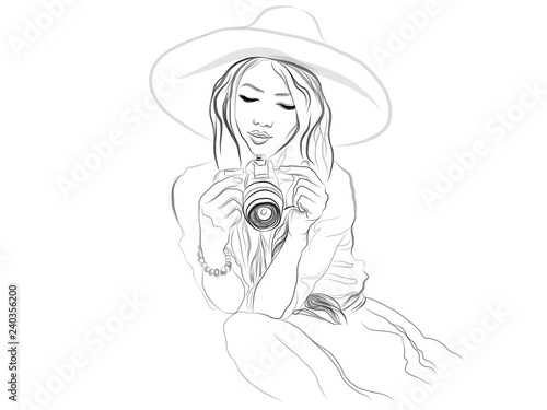 Fashion photographer gir.
