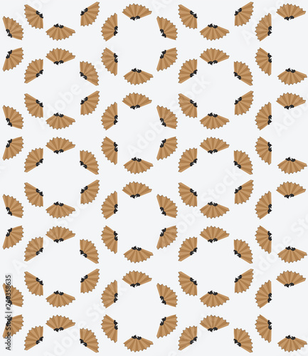 Vector Seamless texture of colorful wood shavings
