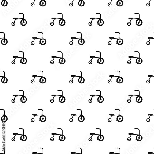 Little tricycle pattern seamless vector repeat geometric for any web design