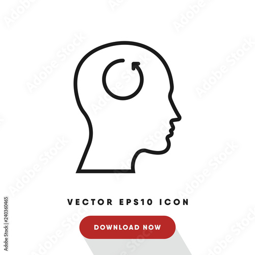 Intovert vector icon